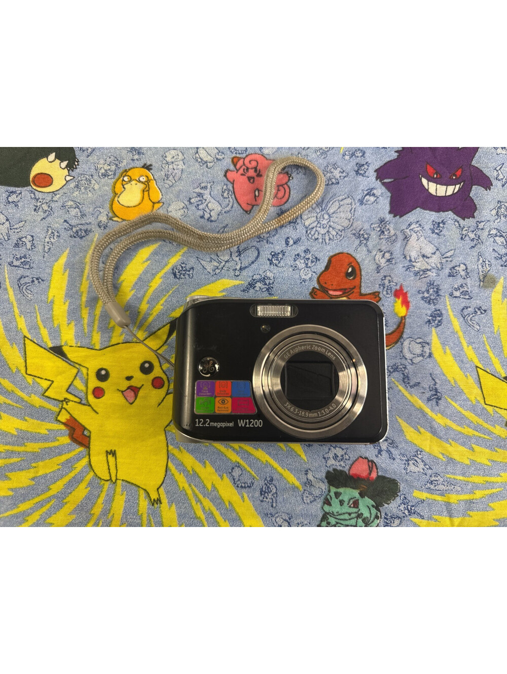 GE 12.2Mp W1200 Compact Digital Camera Black TESTED AND WORKING ✅✅